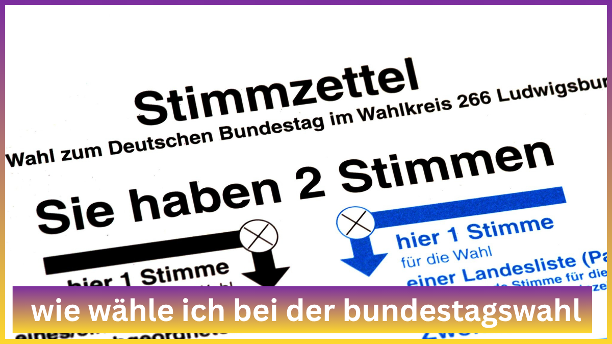 wie wähle ich bei der bundestagswahl