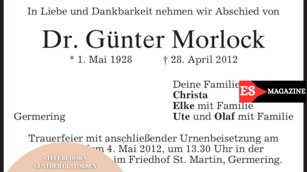 steel buddies günther gestorben